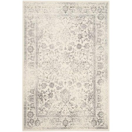 Safavieh 10 x 10 ft. Adirondack Power Loomed Round Area RugIvory & Silver ADR109C-10R
